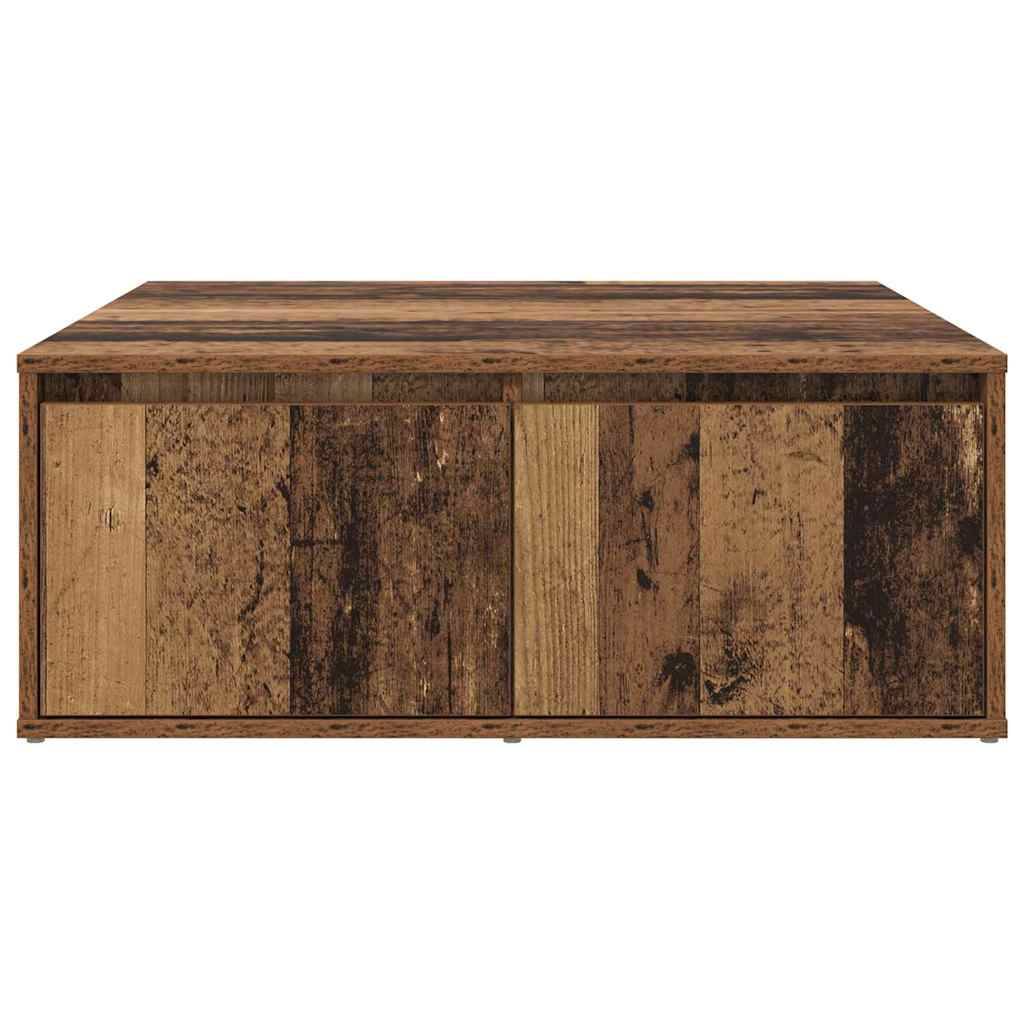 Walplus Engineered Wood Coffee Table - Dark Wood - 80 x 80 x 31 cm - Image 5