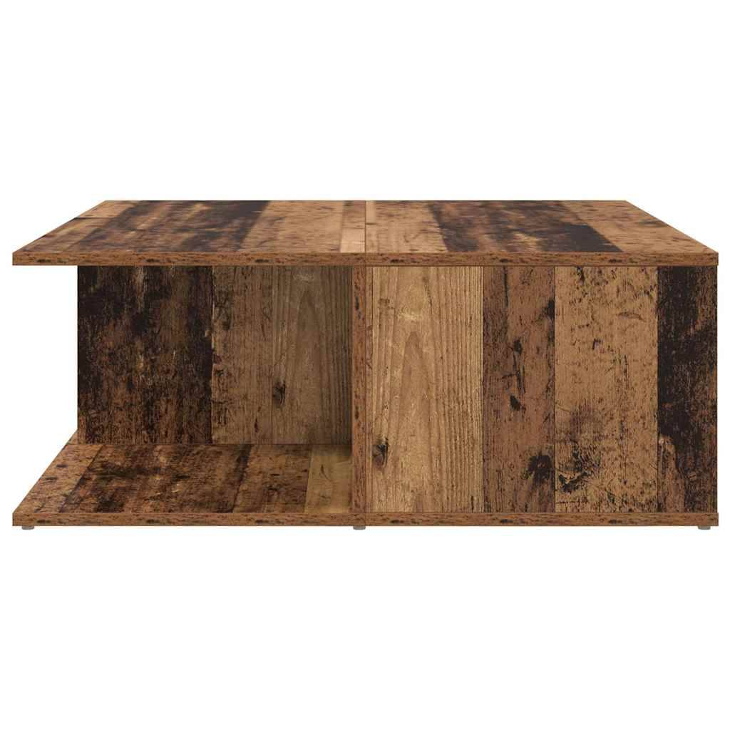 Walplus Engineered Wood Coffee Table - Dark Wood - 80 x 80 x 31 cm - Image 6
