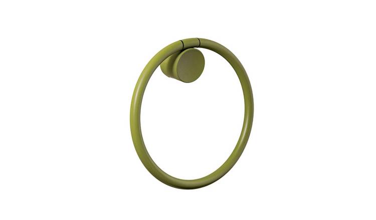 Cosmic Geyser Towel Ring - Olive Green