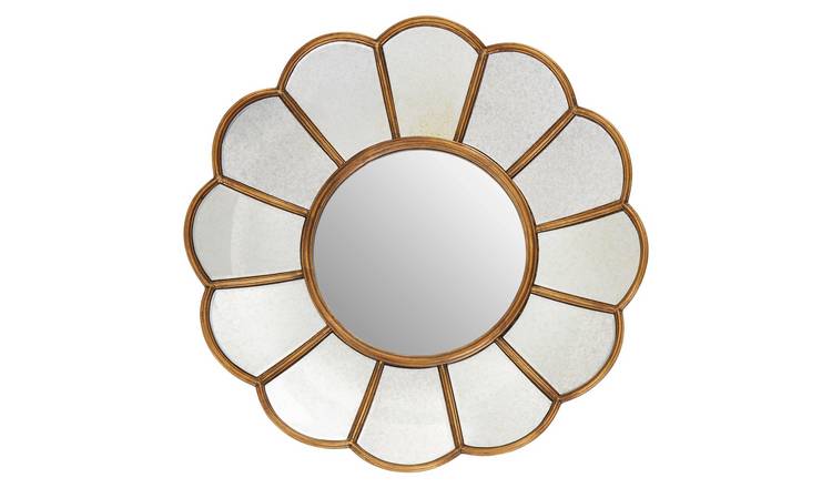 Orsina Verona Floral Wall Mirror – Gold