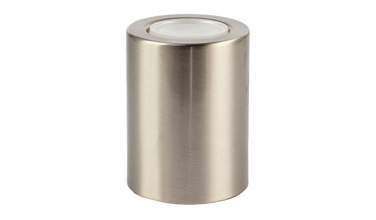 Happy Homewares Cylindrical Nickel LED with Minimalist Floor Lamp - 9cm