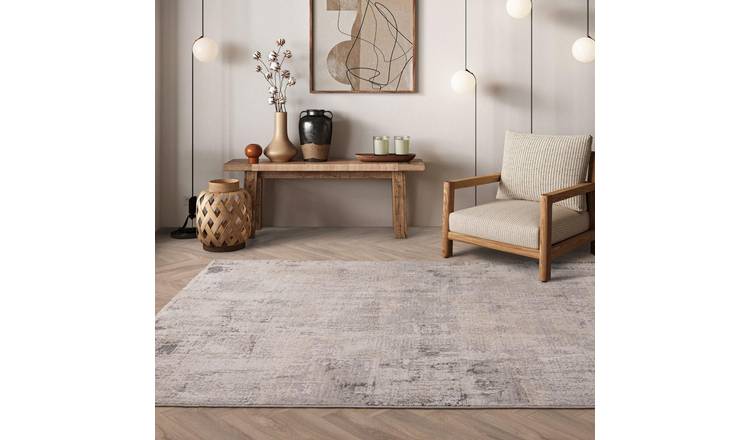 Mega Flooring Beige Modern Abstract Rug - 120 x 180cm