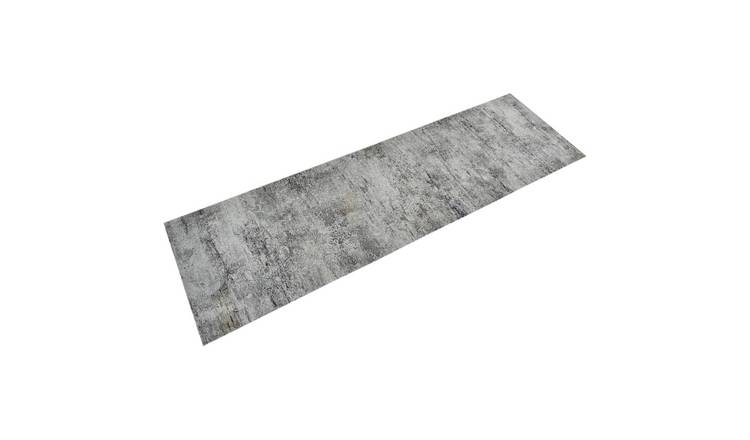 Walplus Beton Velvet Kitchen Rug - 180 x 60 cm