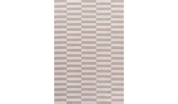 The Rugs Beige Loft Striped Rug - 120 x 170cm