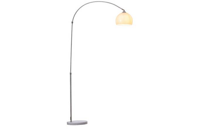 Living and Home 180cm Arched Floor Lamp - White