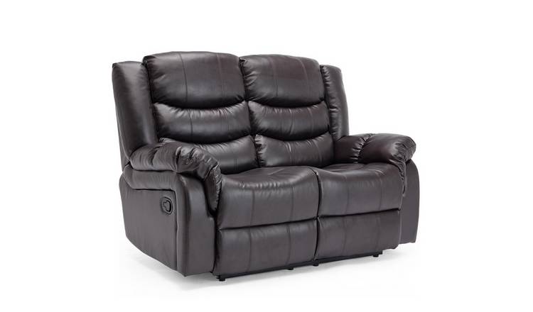 Furniture Online Seattle Manual Recliner 2 Seater Leather Sofa – Brown