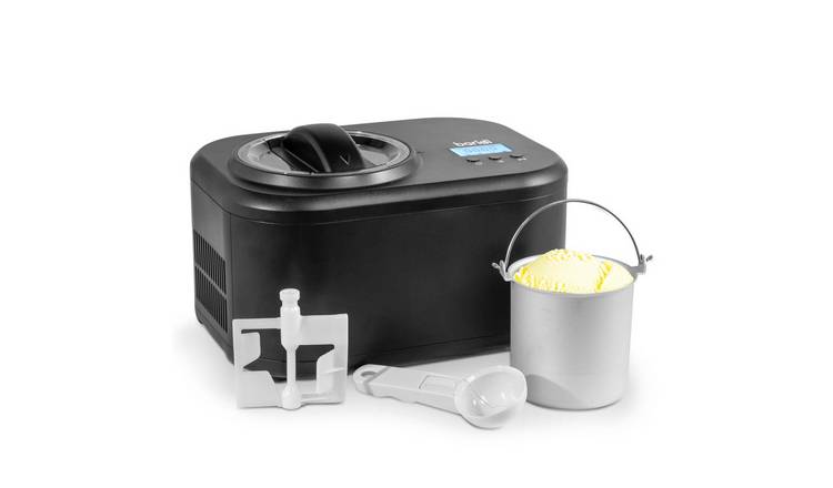 Baridi Automatic Churning Ice Cream Machine 1L Capacity - Black