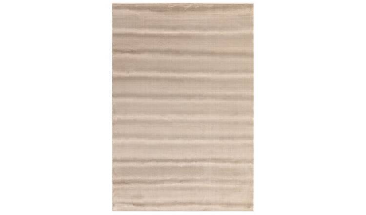 Mega Flooring Beige Modern Plain Rug - 80 x 150cm