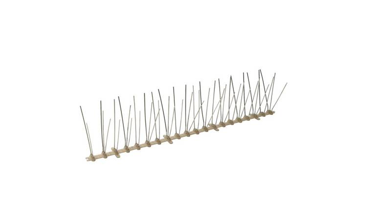 Walplus Set of 20 Stainless Steel 5 Rows Bird and Pigeon Spikes - 1000 cm