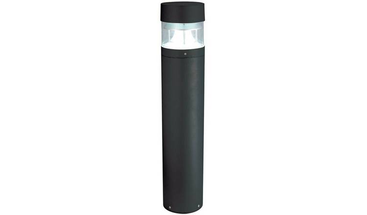 Loops Direct 17cm Die Cast Aluminium Outdoor Bollard Lamp - Black
