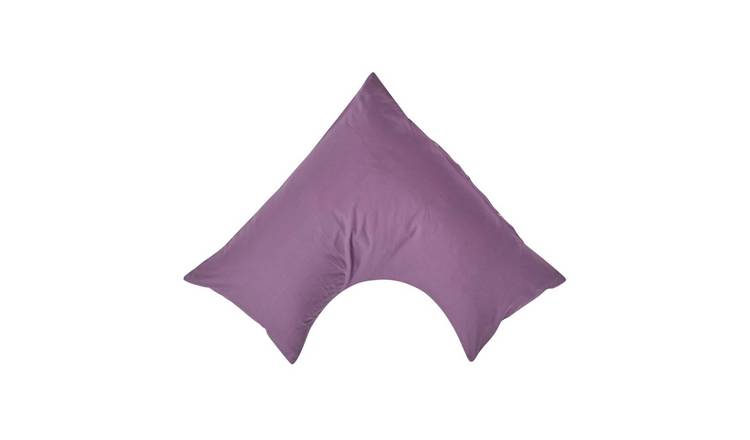 Homescapes Egyptian Cotton V Shaped Pillowcase - Purple