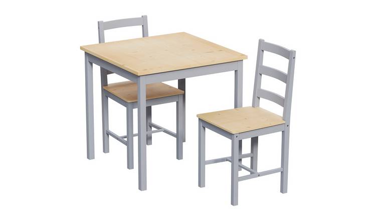 Vida Designs Yorkshire 2 Seater Dining Set - Grey & Pine