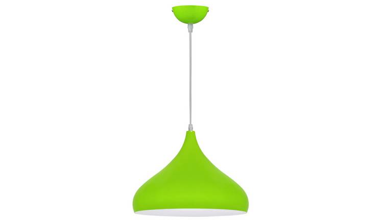 Energy Light Bulbs Metal Dome Ceiling Pendant Light - Green