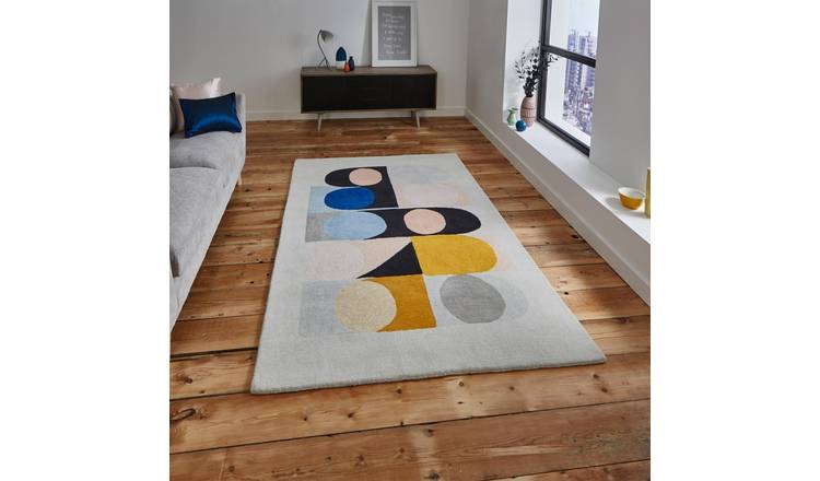 Mega Flooring Multi Modern Geometric Rug - 120 x 170cm