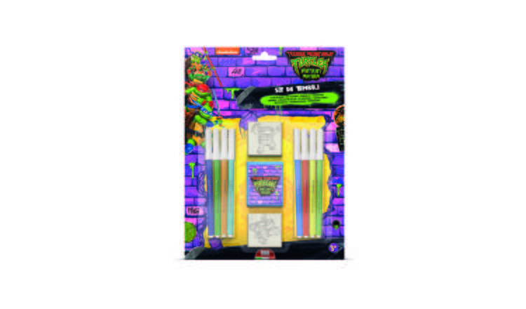 Ninja Turtles Blister Pack 2 Stamps – Kids Craft & Stationery Set
