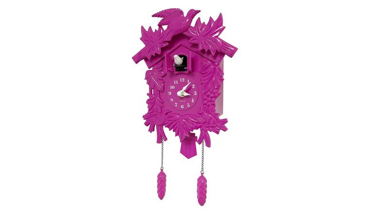 Walplus Vintage Cuckoo Traditional Wall Clock - Pink