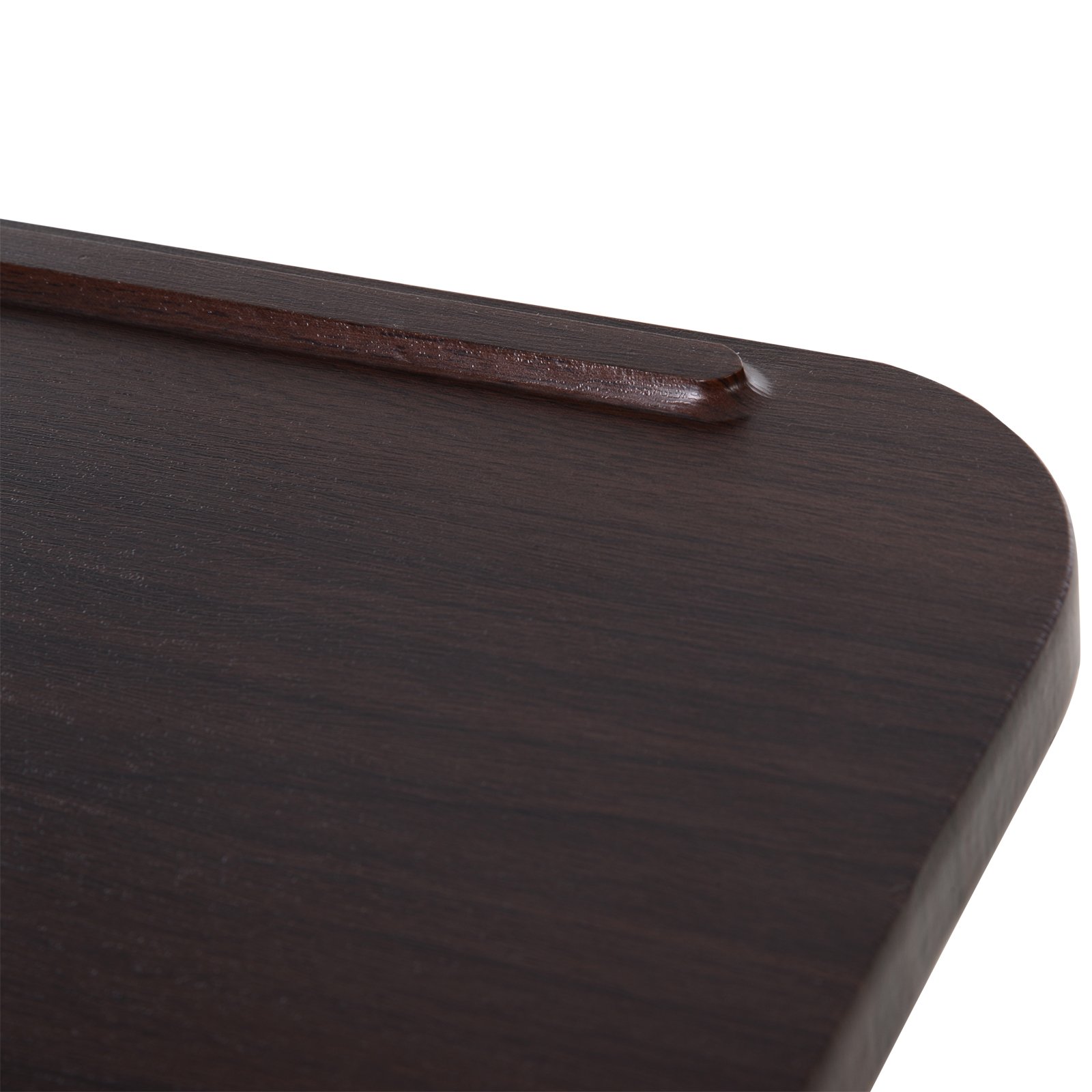 HOMCOM Height Adjustable Over Bed Table with Wheels - Brown - Image 6