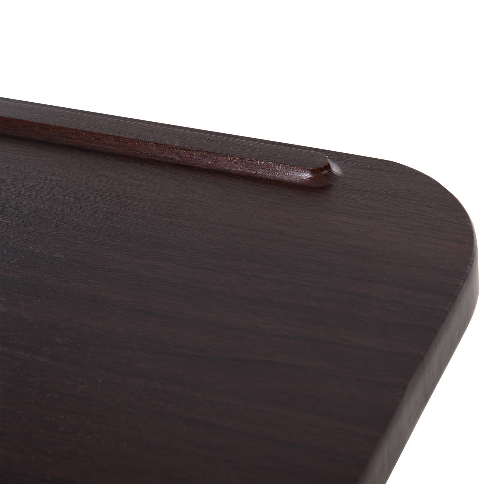 HOMCOM Height Adjustable Over Bed Table with Wheels - Brown - Image 6