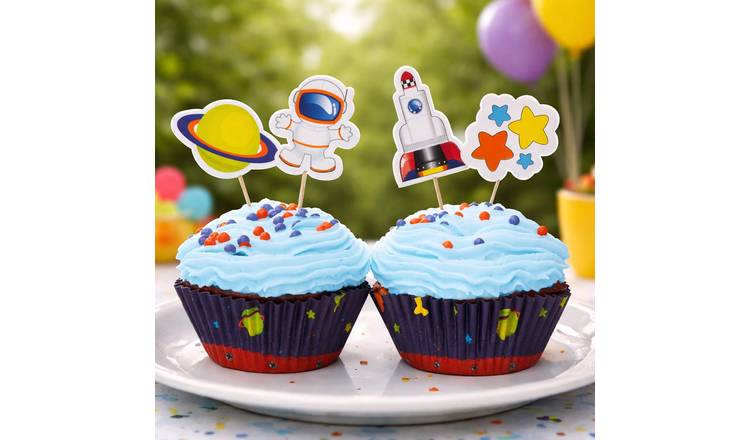 Orsina Diva Rocket Cupcake Cases And Toppers Set - Assorted