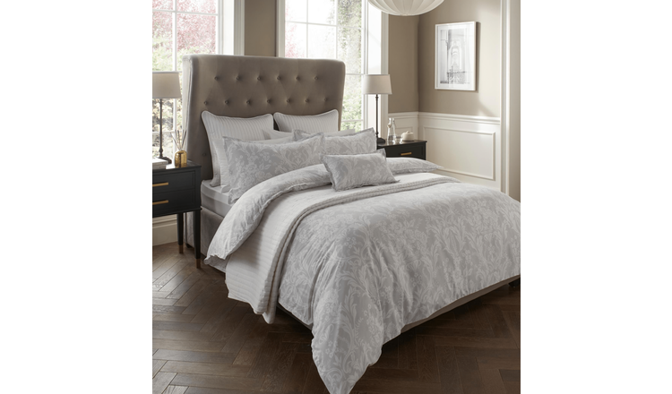 Samantha Faiers Home Darcy Reversible Duvet Set - King - Silver