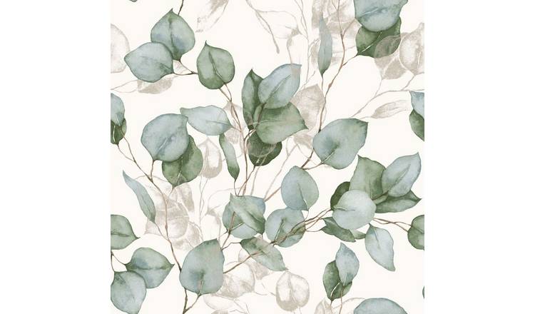 World Of Wallpaper Eucalyptus Wallpaper - White