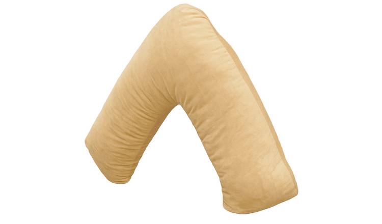 Aamira V Shape Memory Foam Support Pillow 140cm - Cream