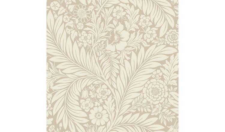 Belgravia Florence Leaf Wallpaper - Natural