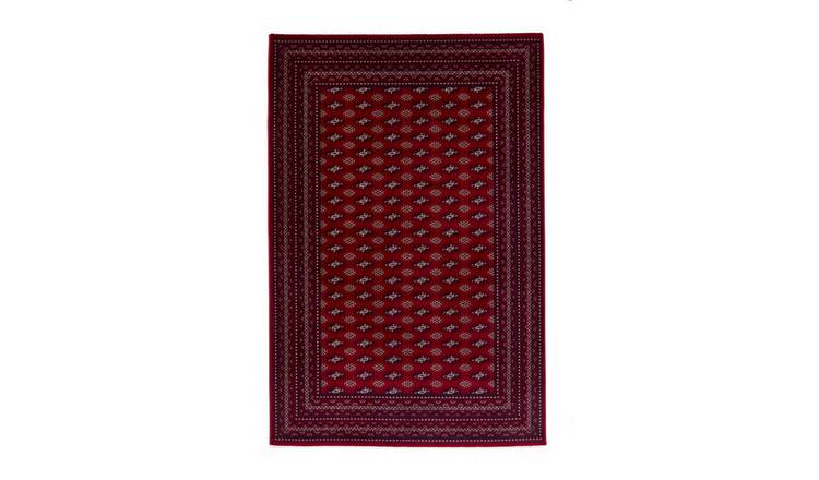 Mega Flooring Red Traditional Bordered Runner - 80 x 300cm