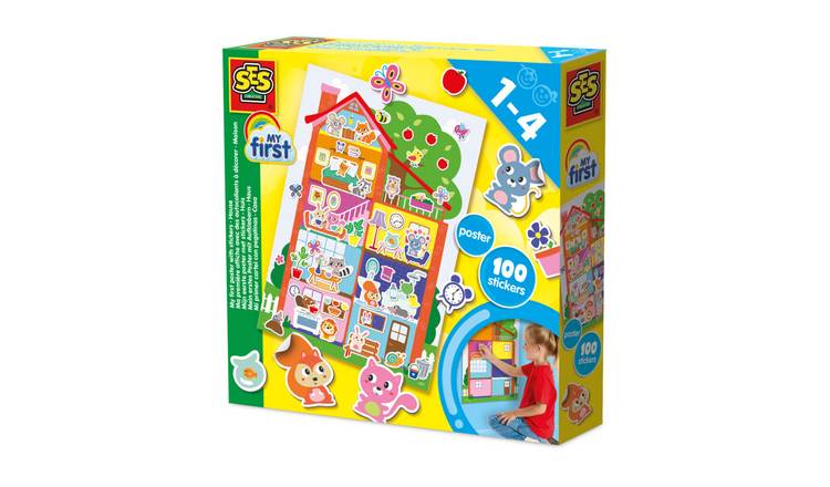 SES Creative My First Poster With Stickers House Activity Set