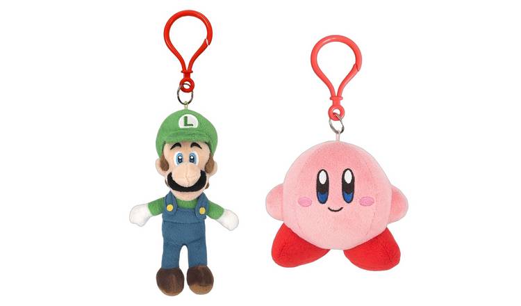 San-Ei Nintendo Super Luigi and Kirby Keychain Bundle