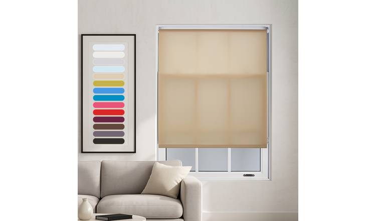 Furnished Cappuccino Daylight Roller Blind - 55 x 165cm