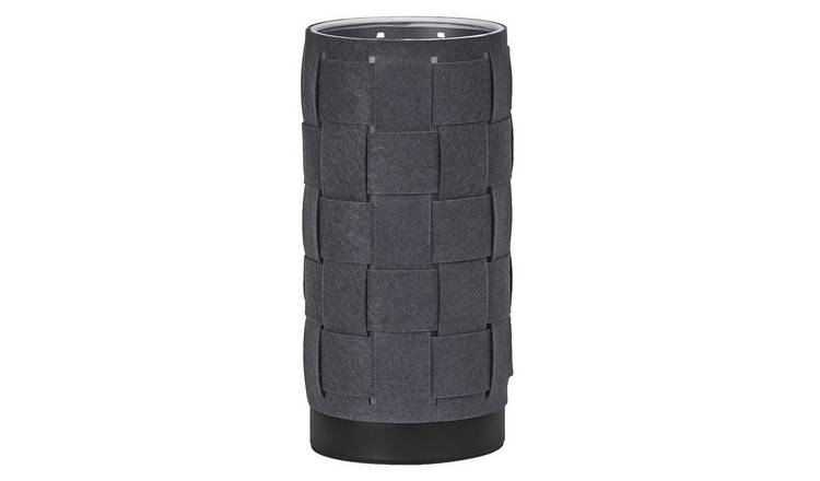 Osram Decor Felt Weaving Tube E14 Modern Bedside Table Lamp - Dark Grey