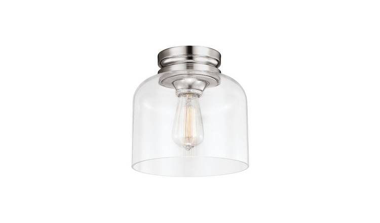 Elstead Hounslow Flush Ceiling Light - Polished Nickel