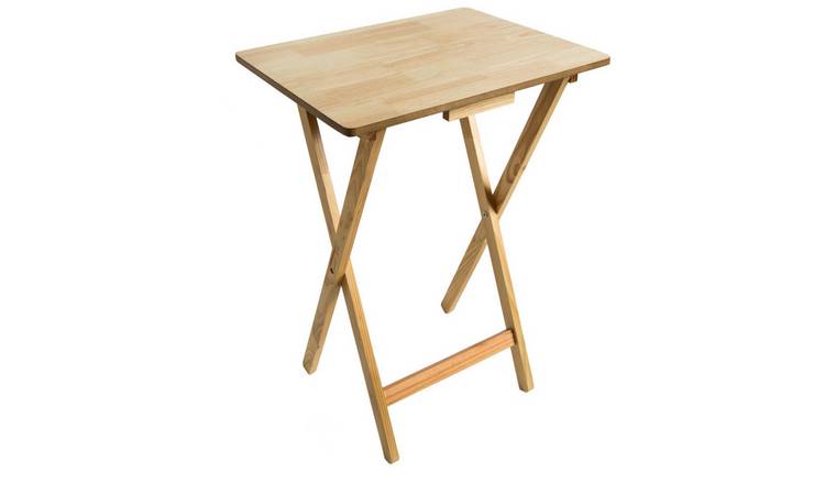 Home Vida Folding Snack Table - Natural