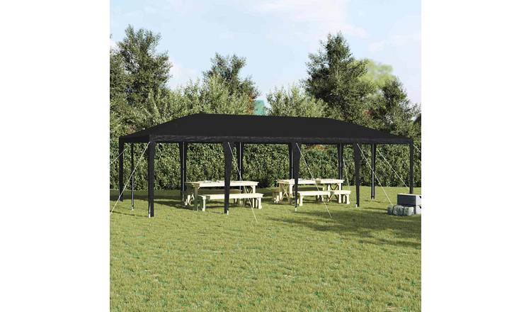 Walplus 800 x 400 x 266 cm Polyethylene Steel Frame Party Tent - Anthracite