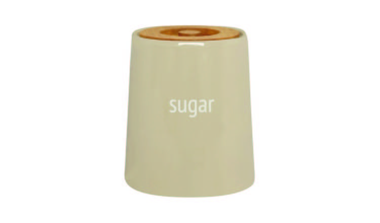 Orsina Fletcher Ceramic Sugar Canister – Beige