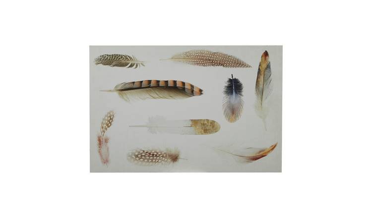 Orsina Madera Feather Wall Plaque