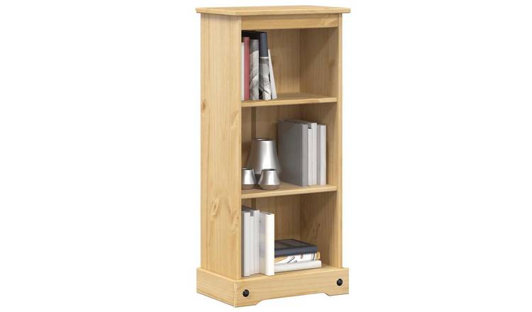Walplus Solid Pine Bookcase - Brown - 46 x 29 x 100 cm