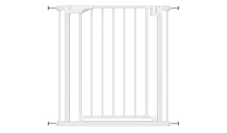 PawHut Pressure Fit Auto Close Two-Way Pet Safety Gate - 76-81cm - White