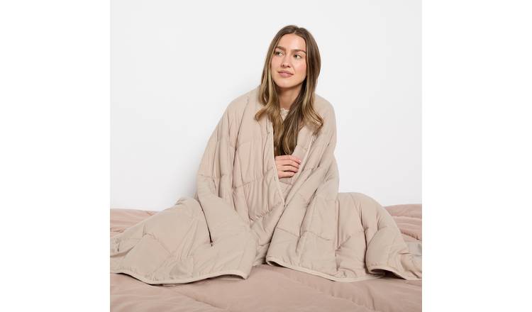 OHS Supersoft 6kg Weighted Blanket 125x180cm - Natural