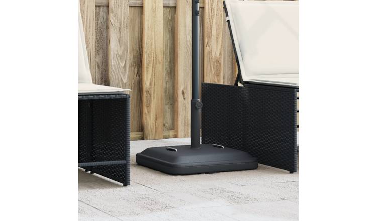 Walplus Parasol Base with Handles for dia 38 / Poles - Black - 50 x 50 x 33 cm