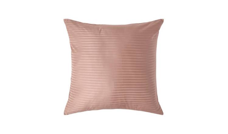 Homesapes Egyptian Cotton Satin Stripe Pillowcase - 80 x 80 cm - Taupe