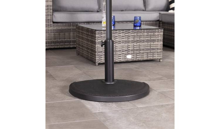 Charles Bentley Concrete Parasol Half Base for Half Canopy Umbrella - Dark Grey