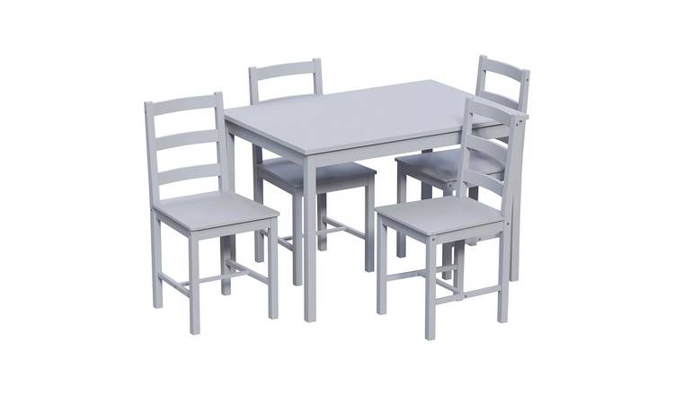 Vida Designs Yorkshire 4 Seater Dining Set - Grey