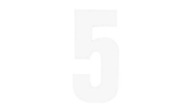 Securit 5 Bin Number Pack of 2 - White