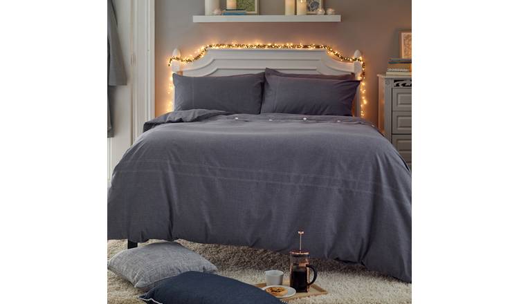 Deyongs Southwick Navy Floral Printed Duvet Set - King