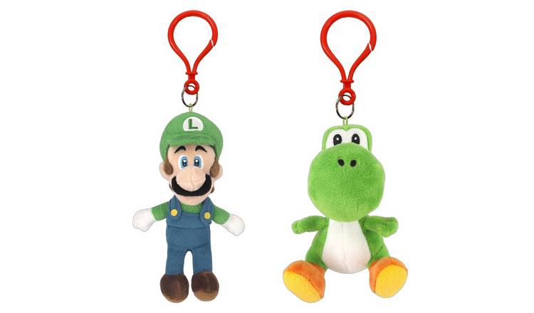 San-Ei Nintendo Super Luigi and Yoshi Keychain Bundle