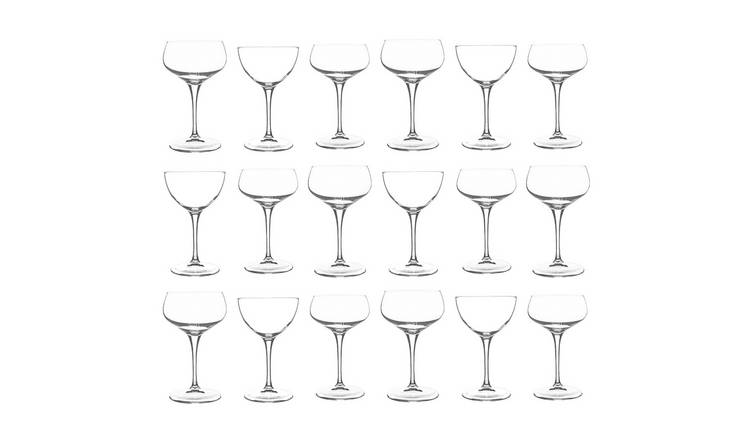 Bormioli Rocco 18 Piece Bartender Cocktail Glassware Set - Clear