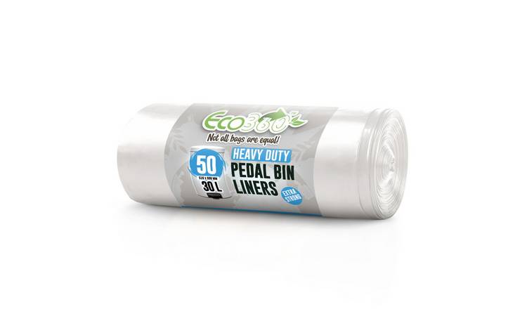 EcoBag White 30L Heavy Duty Pedal Bin Liners - Pack of 50