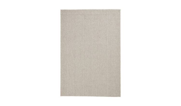 Mega Flooring White Modern Plain Rug - 120 x 170cm